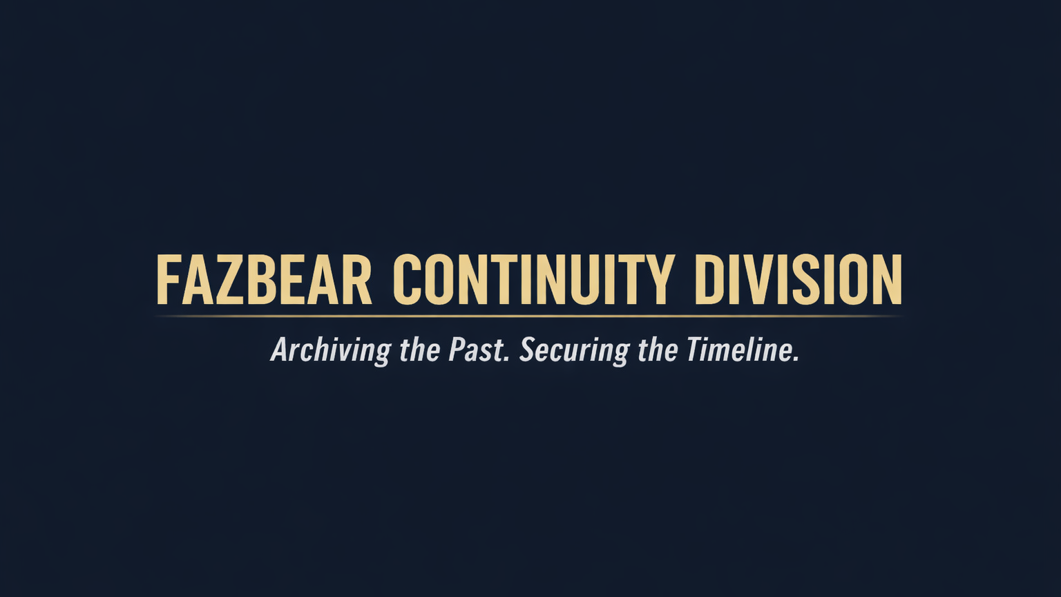 Fazbear Continuity Divisionのバナー