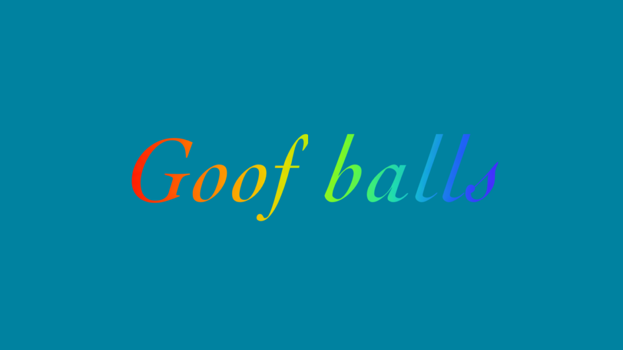 Goof ballsのバナー