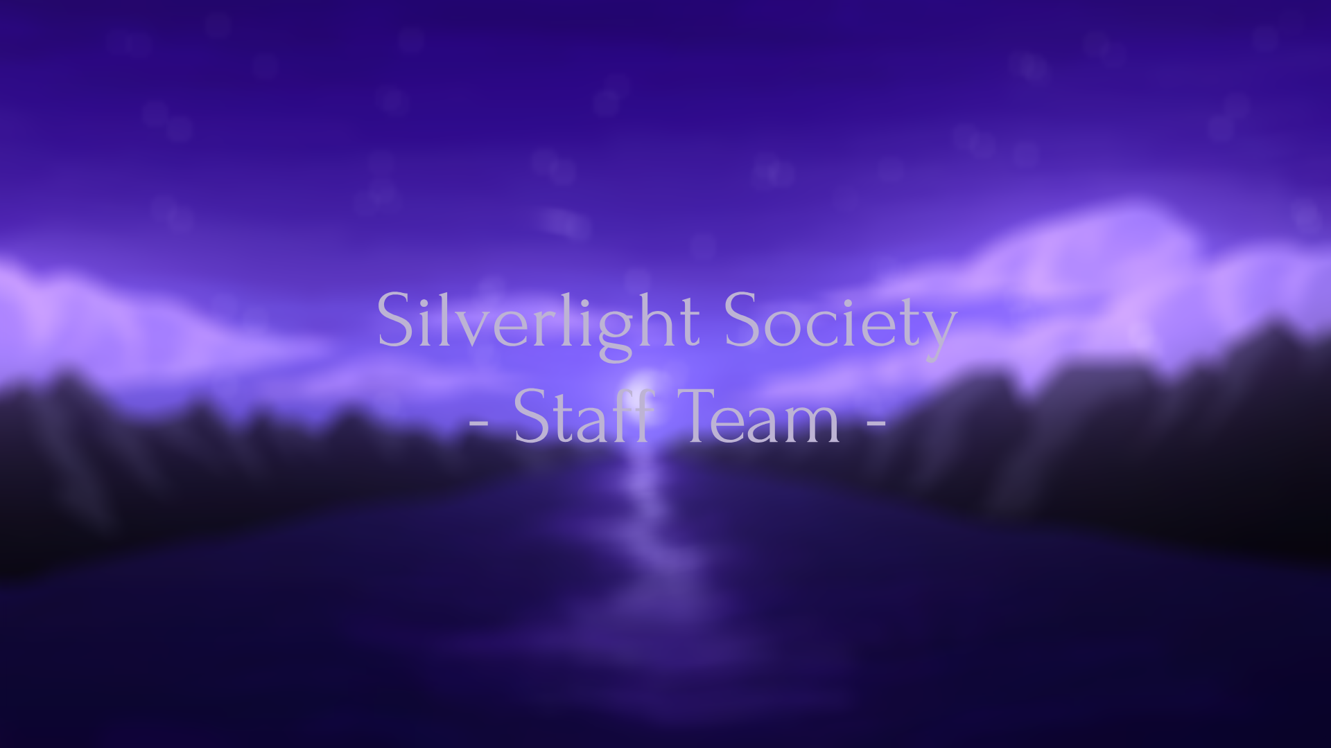 Silverlight Society Staff Teamのバナー