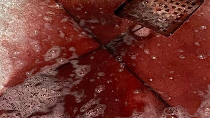 dried up blood