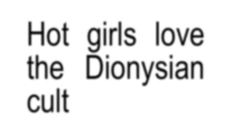 The Cult Of Dionysiusのバナー