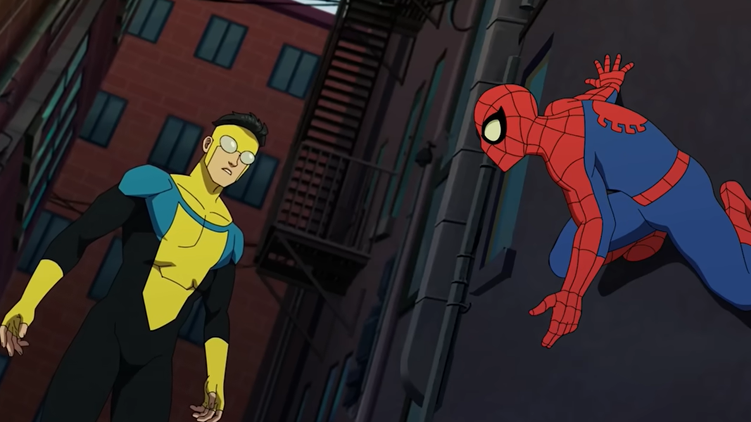 INVINCIBLE X SPIDER MANのバナー