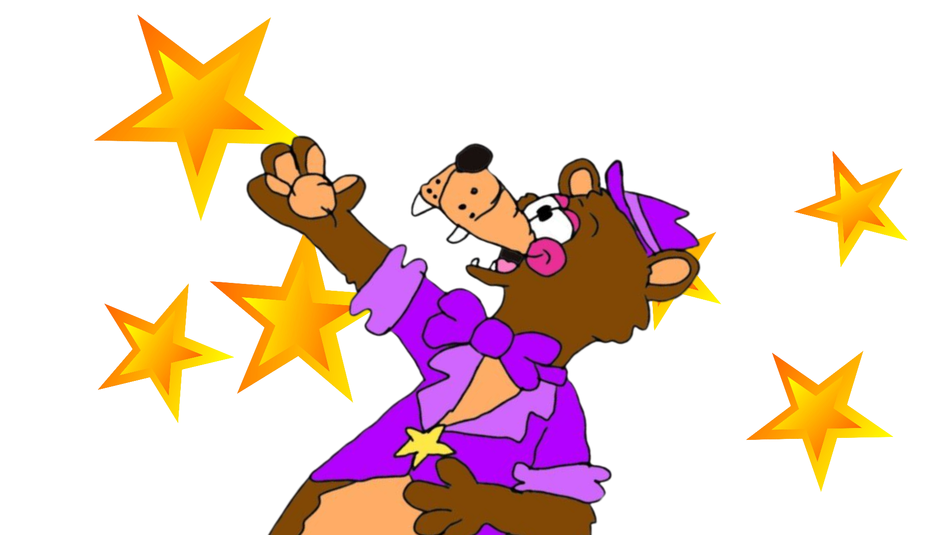 Freddy fazbear rocking pizza