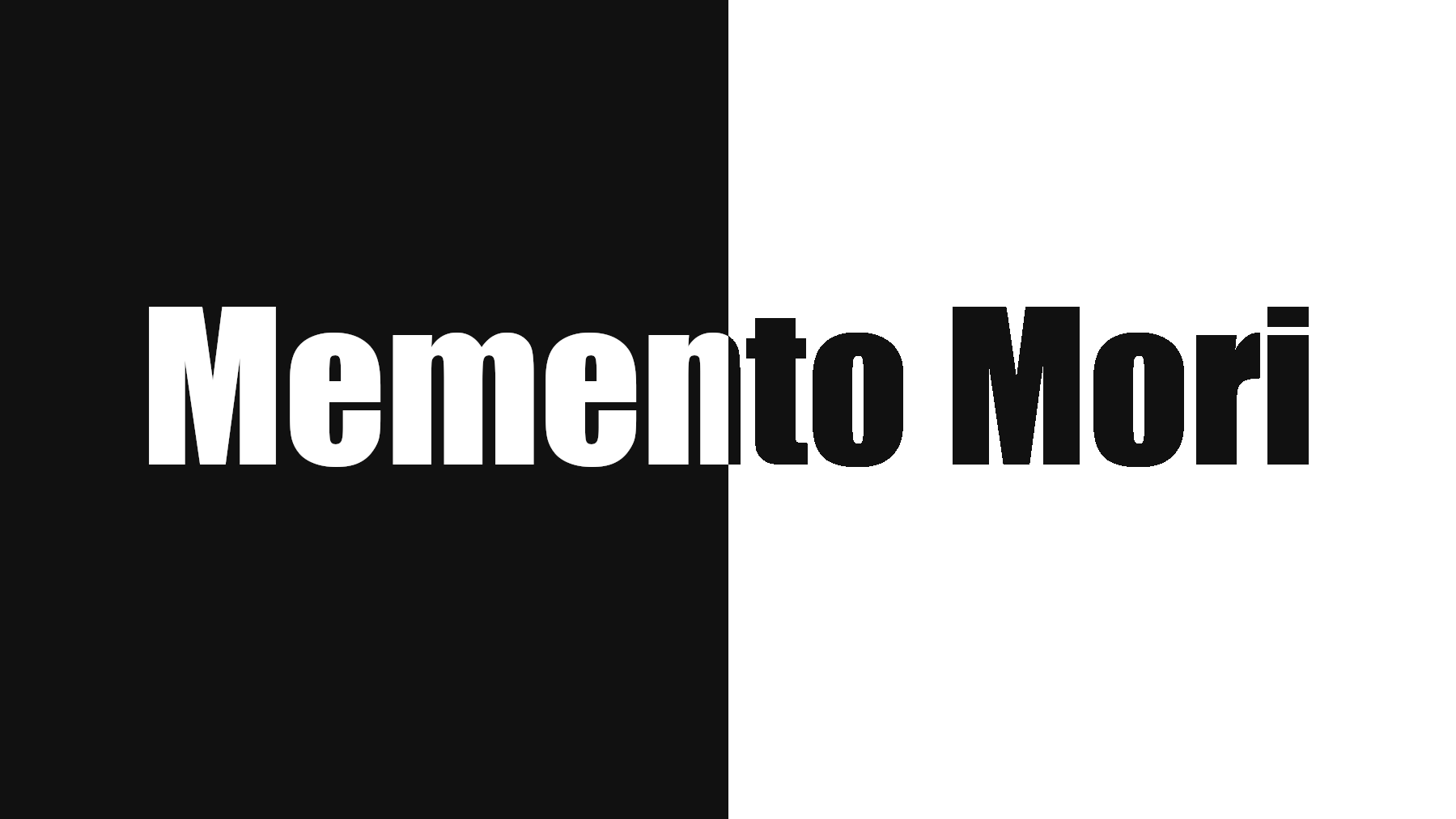 Memento Moriのバナー