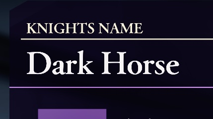 DARK HORSE KNIGHTSのバナー