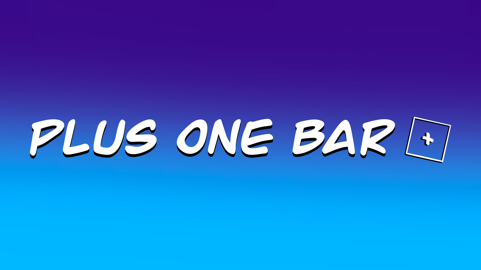 Plus One Barのバナー