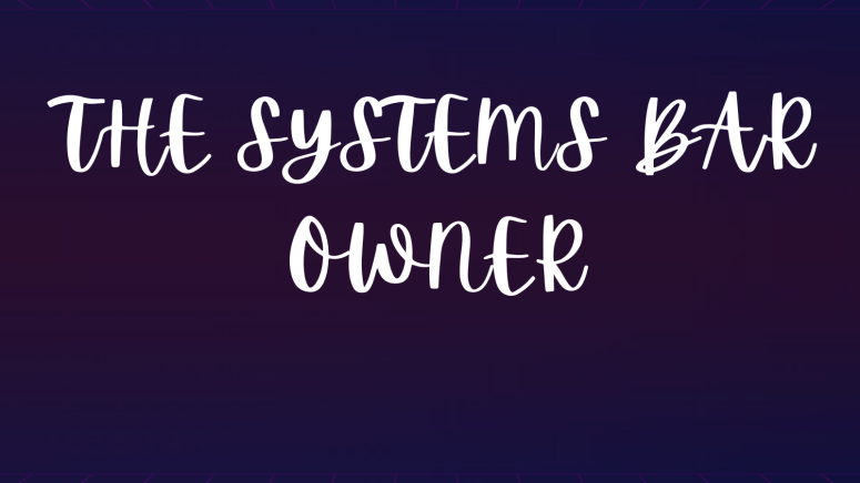 systems bar ownerのバナー