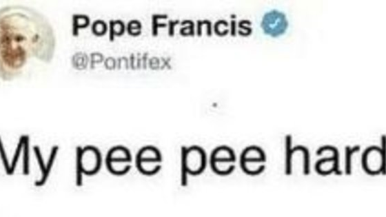 My pee pee is hardのバナー