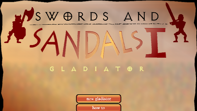 Swords and Sandals Gladiatorのバナー