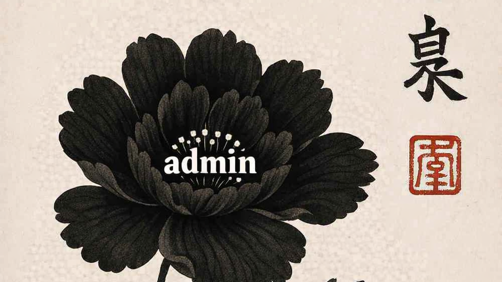 black flower adminのバナー