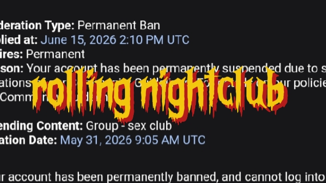 rolling nightclubのバナー