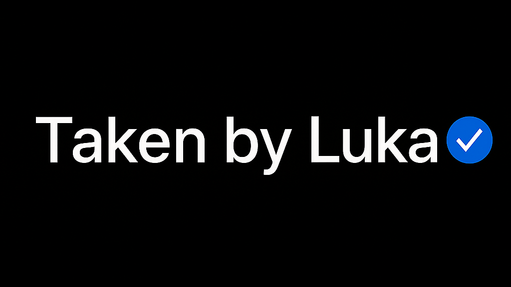 Verified Taken By Lukaのバナー