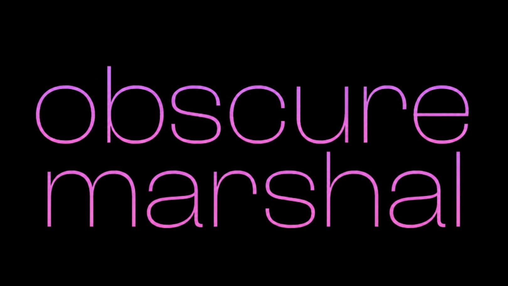 obscure marshalのバナー
