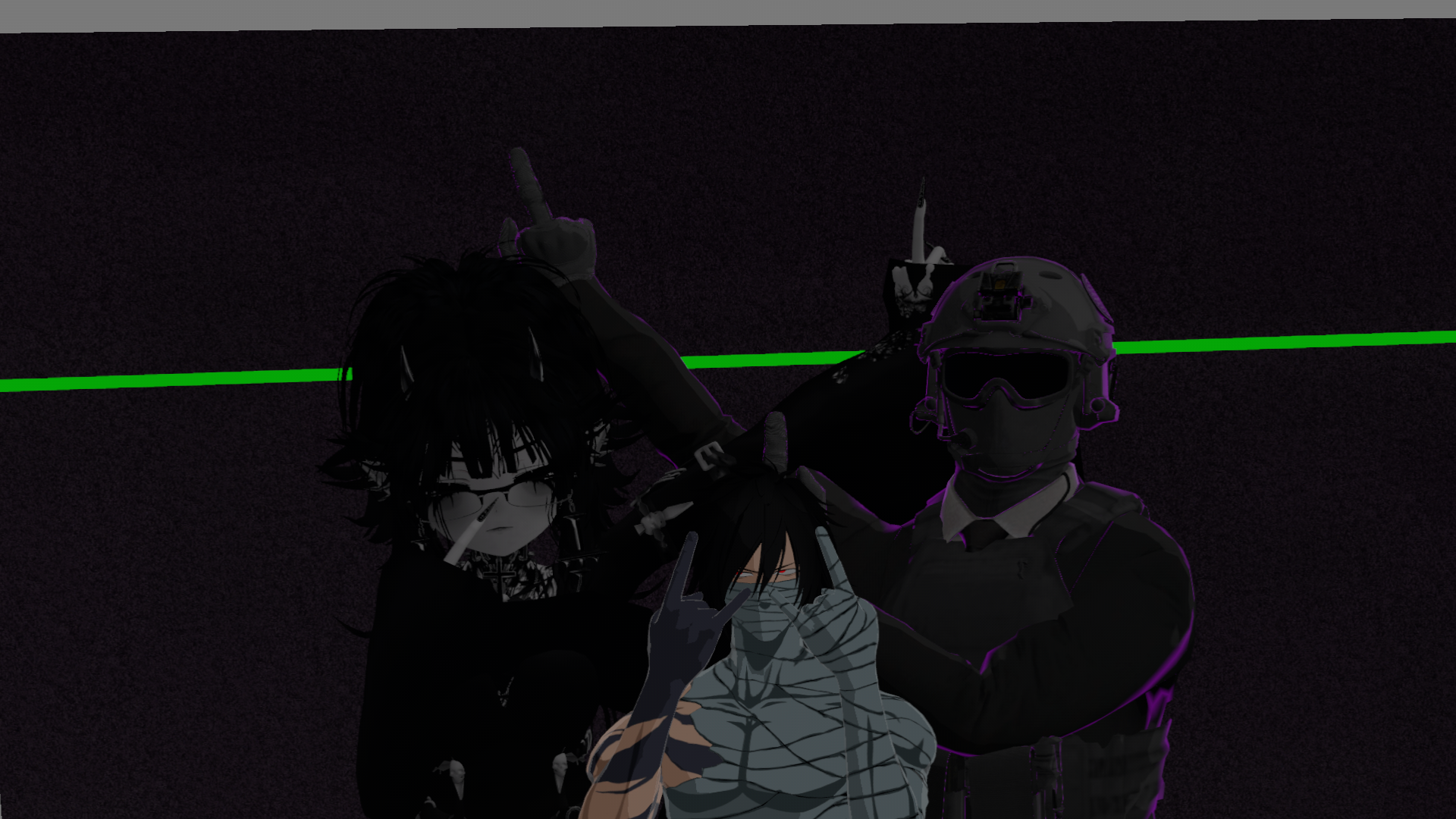 The trio wanna spectate?のバナー
