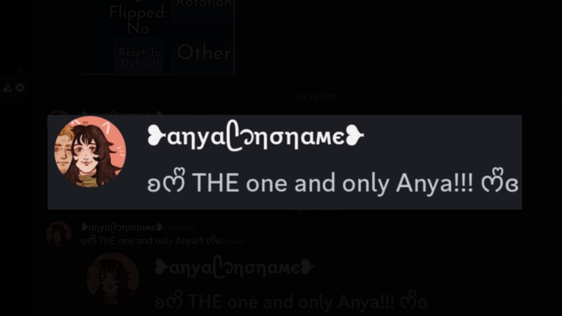 Anya Nonameのバナー