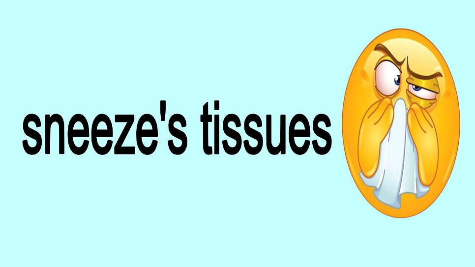 sneezes tissuesのバナー