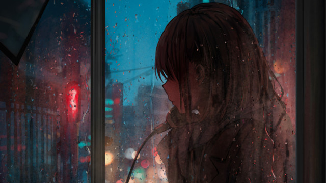 Blue umbrella