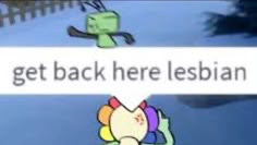 Get back here lesbianのバナー