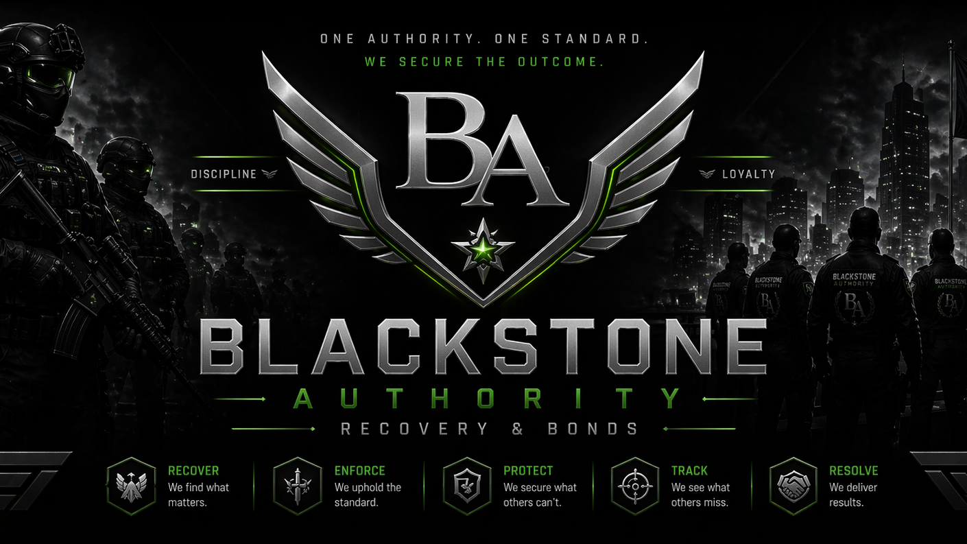 Blackstone Authority Recovery and Bondsのバナー