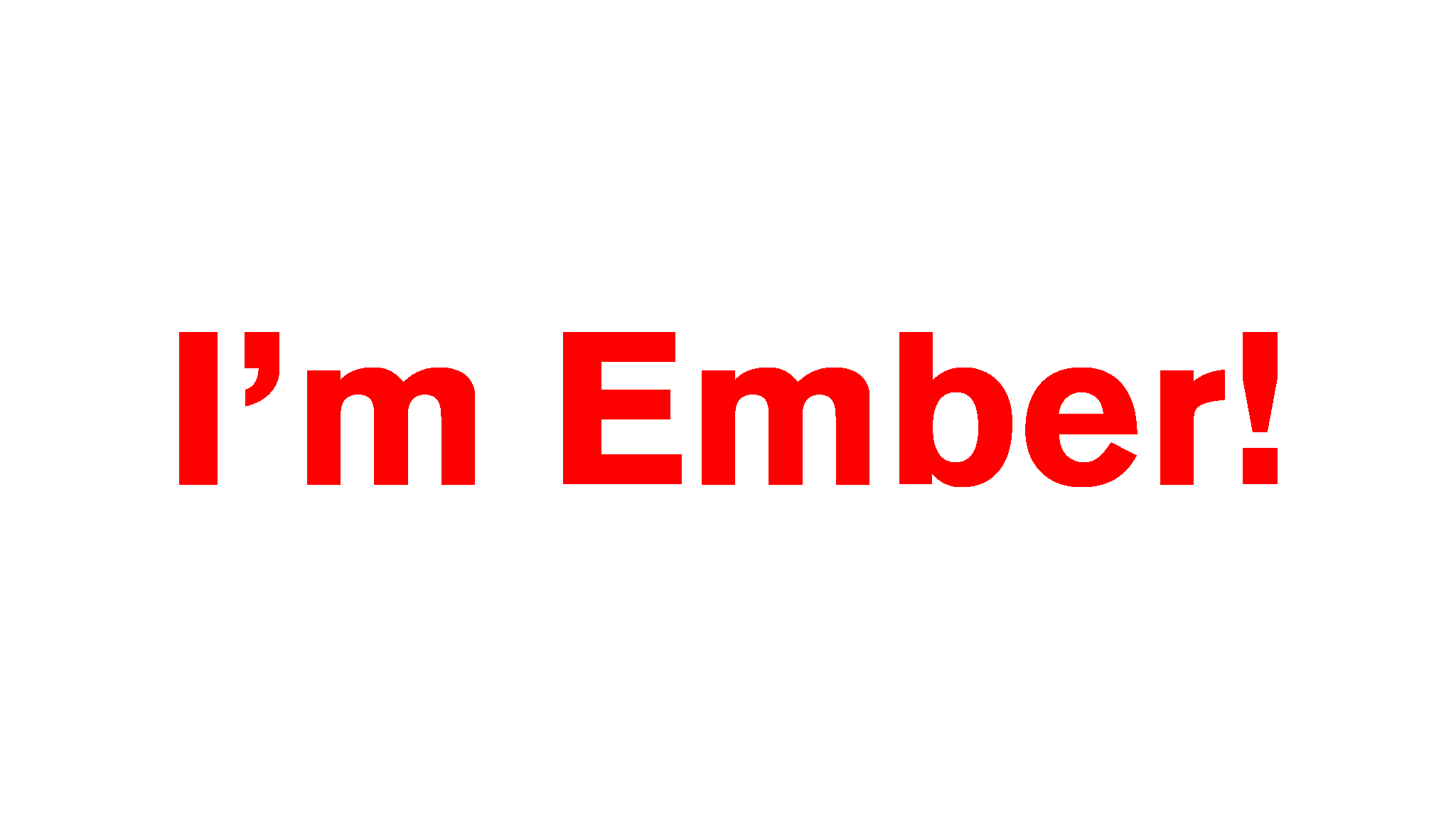 I'm Emberのバナー