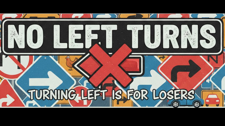 No Left Turnsのバナー