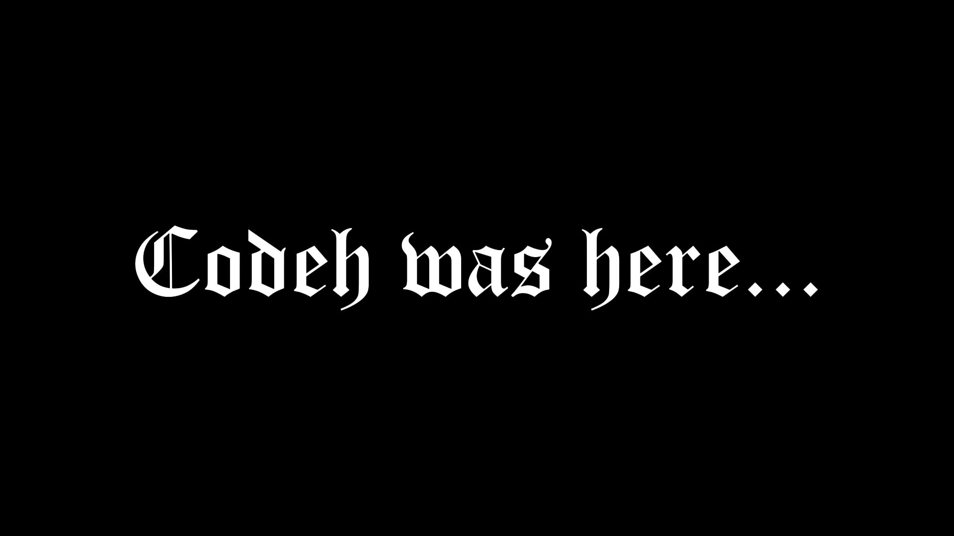Codeh was hereのバナー