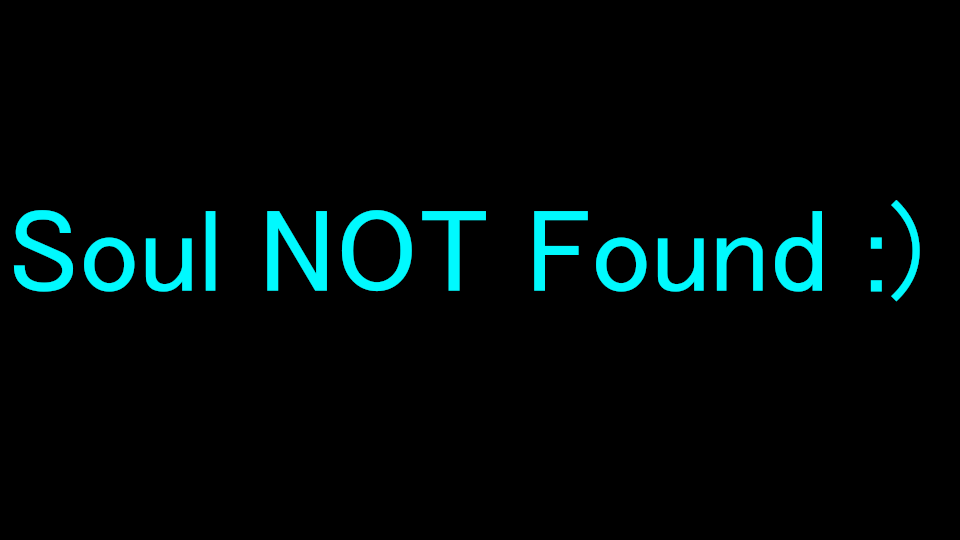 Soul not Foundのバナー