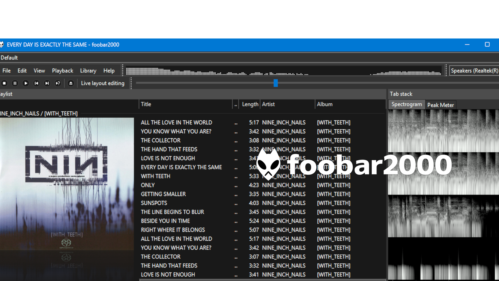 Foobar2000のバナー