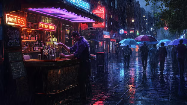The Rainy Evening Barのバナー