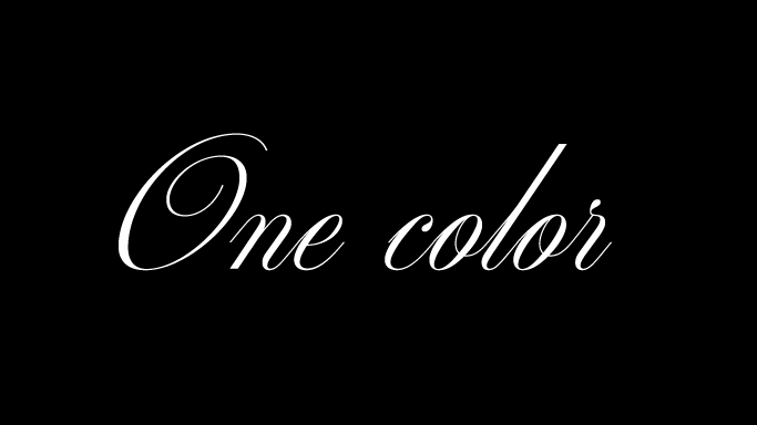 One Colorのバナー