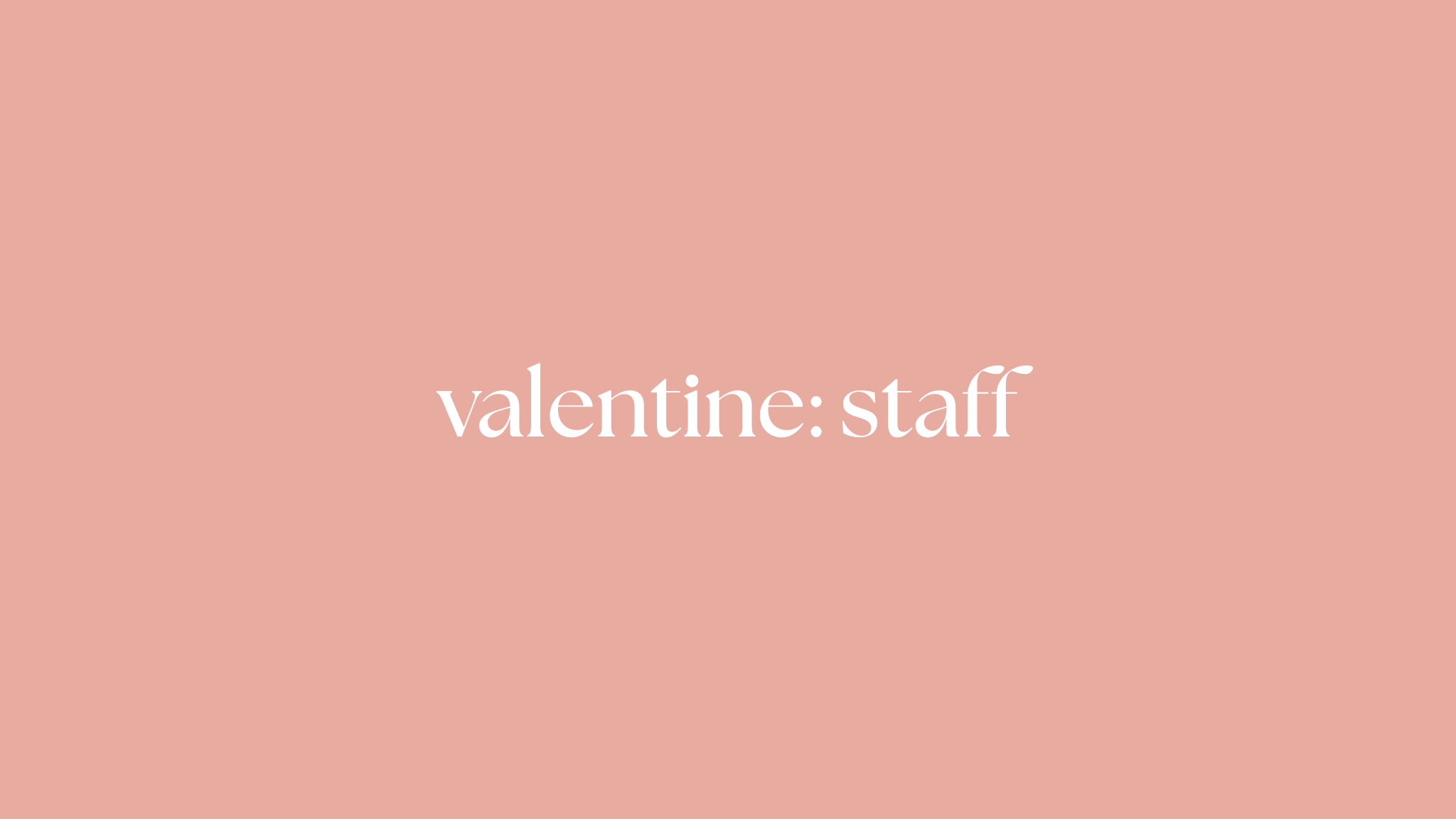 valentine staffのバナー