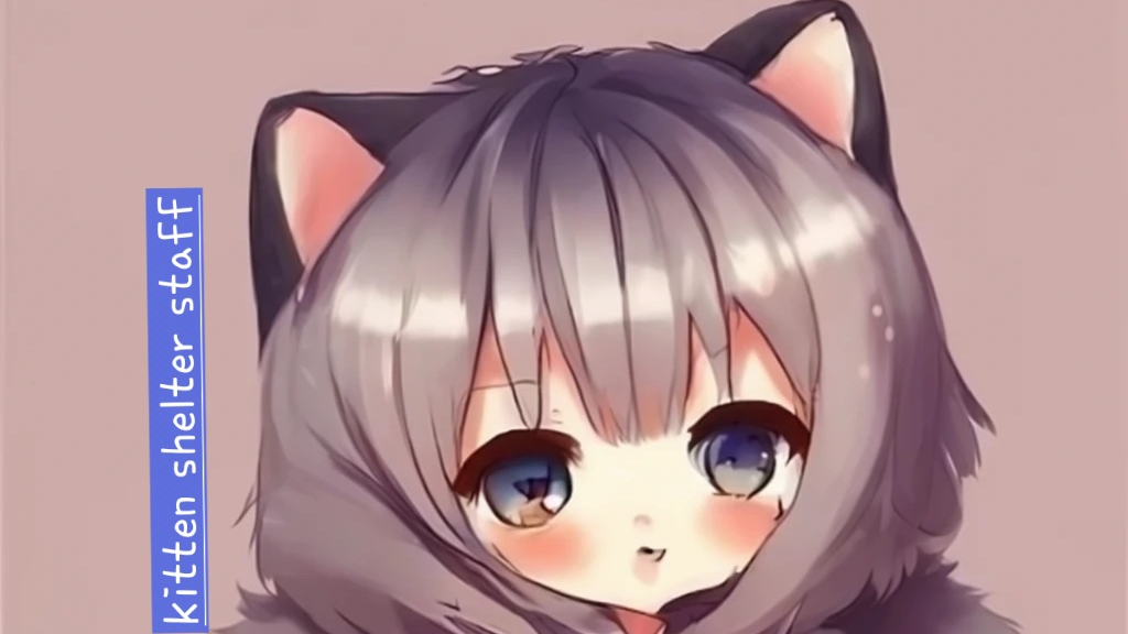 Kitten shelter staffのバナー