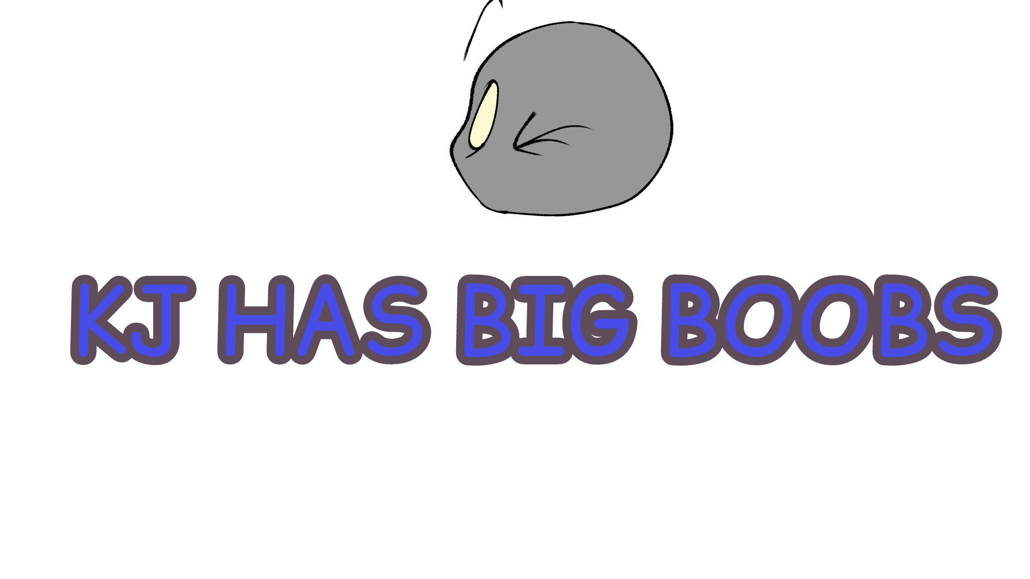 Kj has BIG Boobs