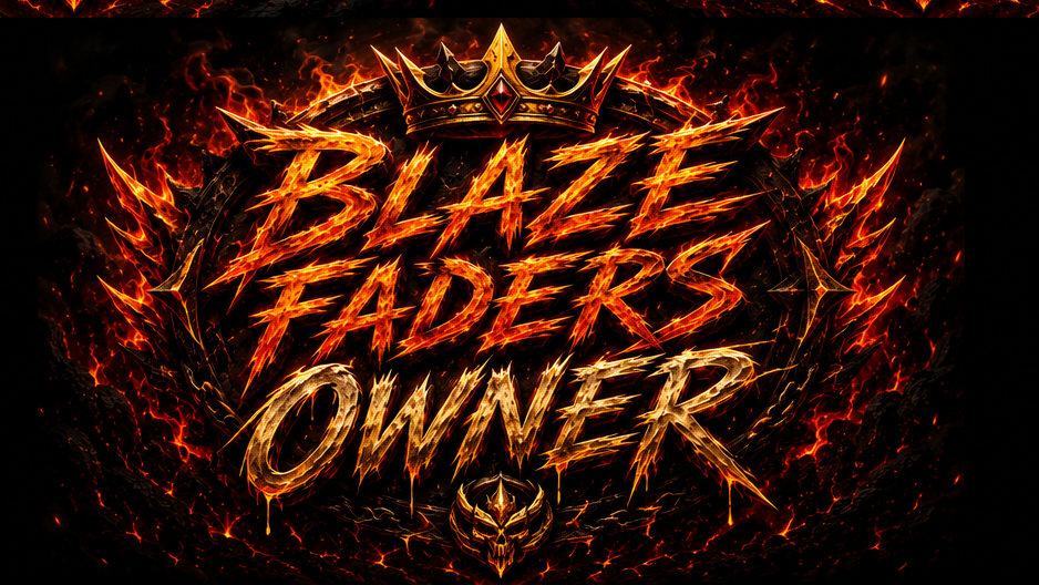 Blaze faders ownerのバナー