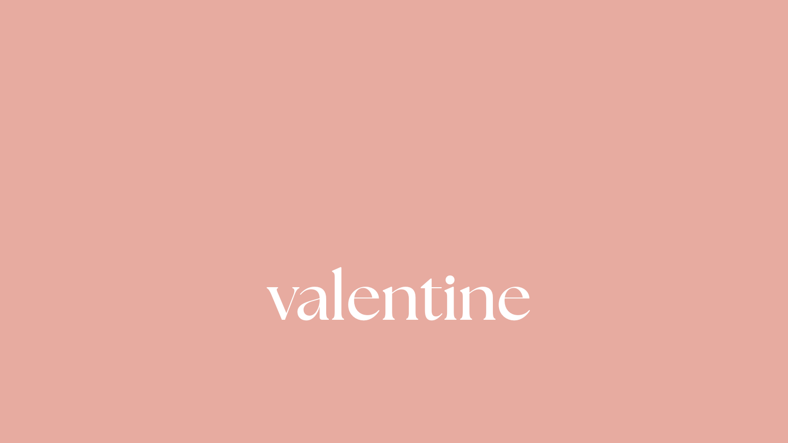 valentineのバナー