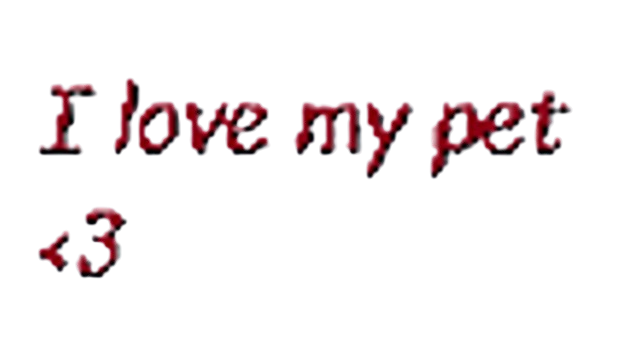 I love my pet