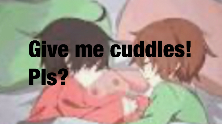 Give me cuddlesのバナー