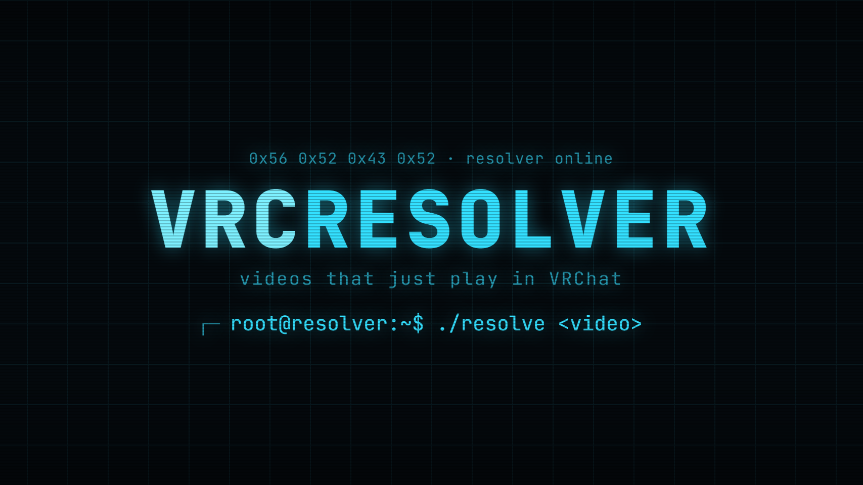 VRCResolverのバナー