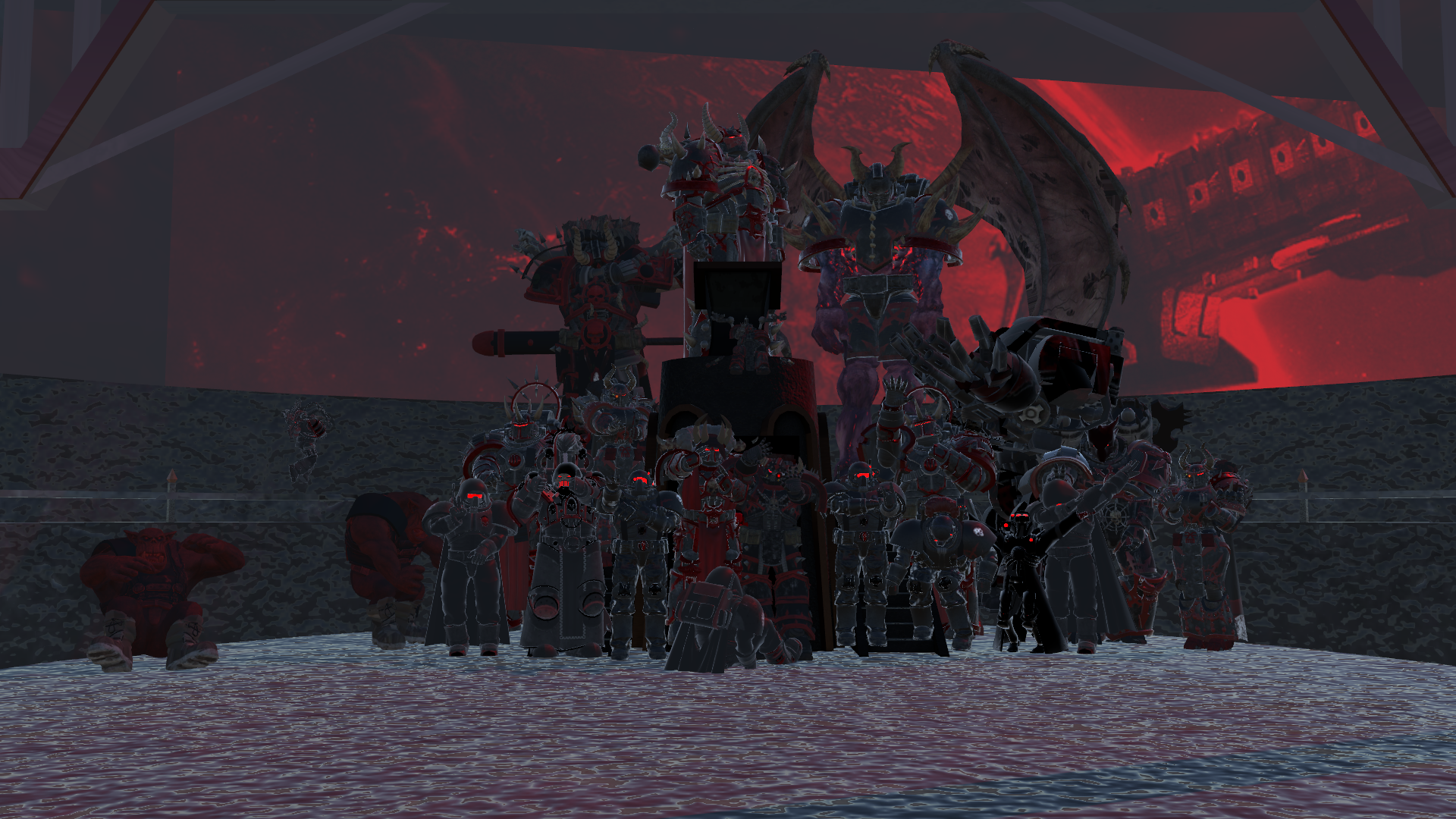red crystals