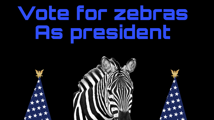 Vote zebraのバナー