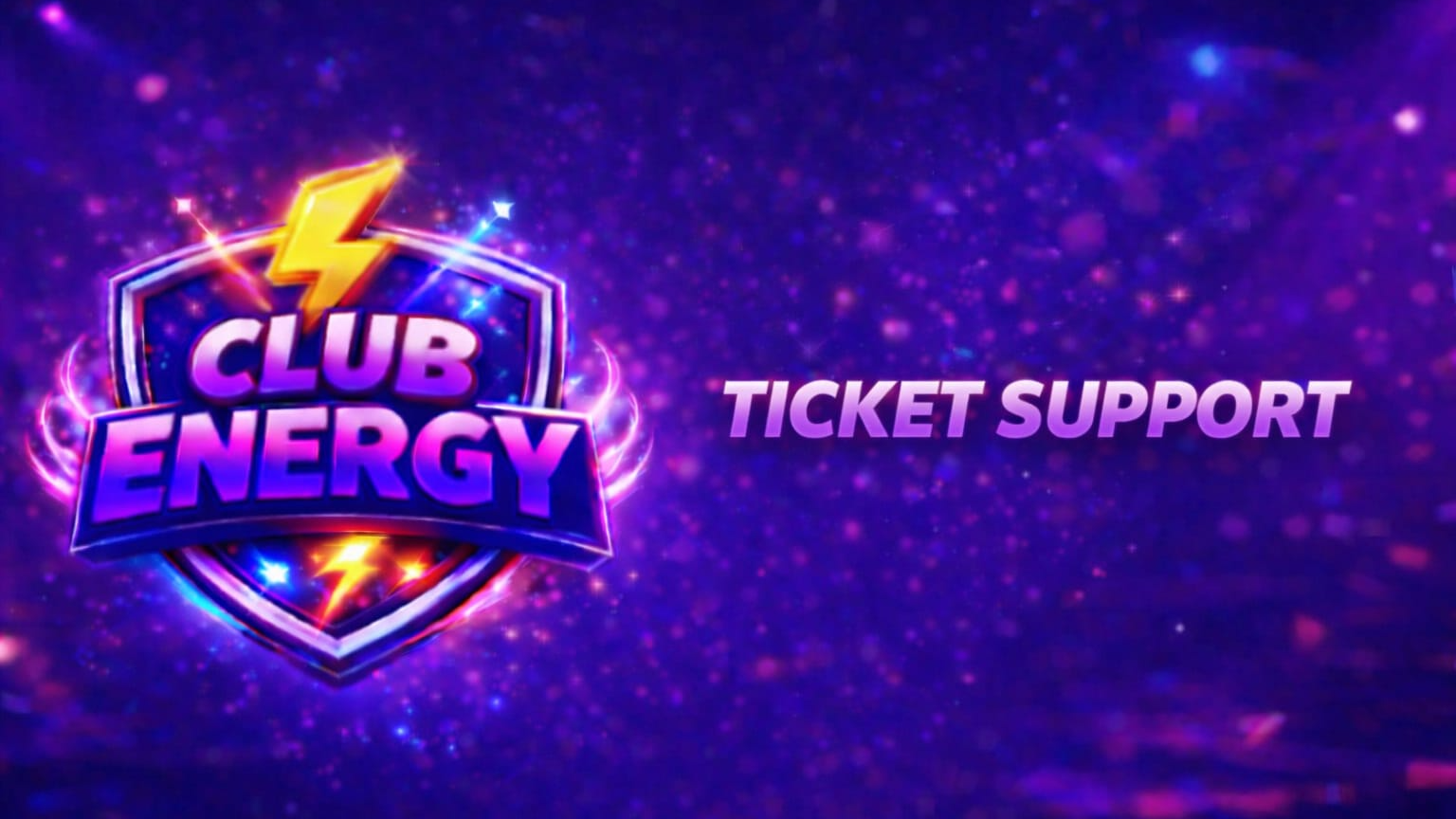 club energy ticket supportのバナー