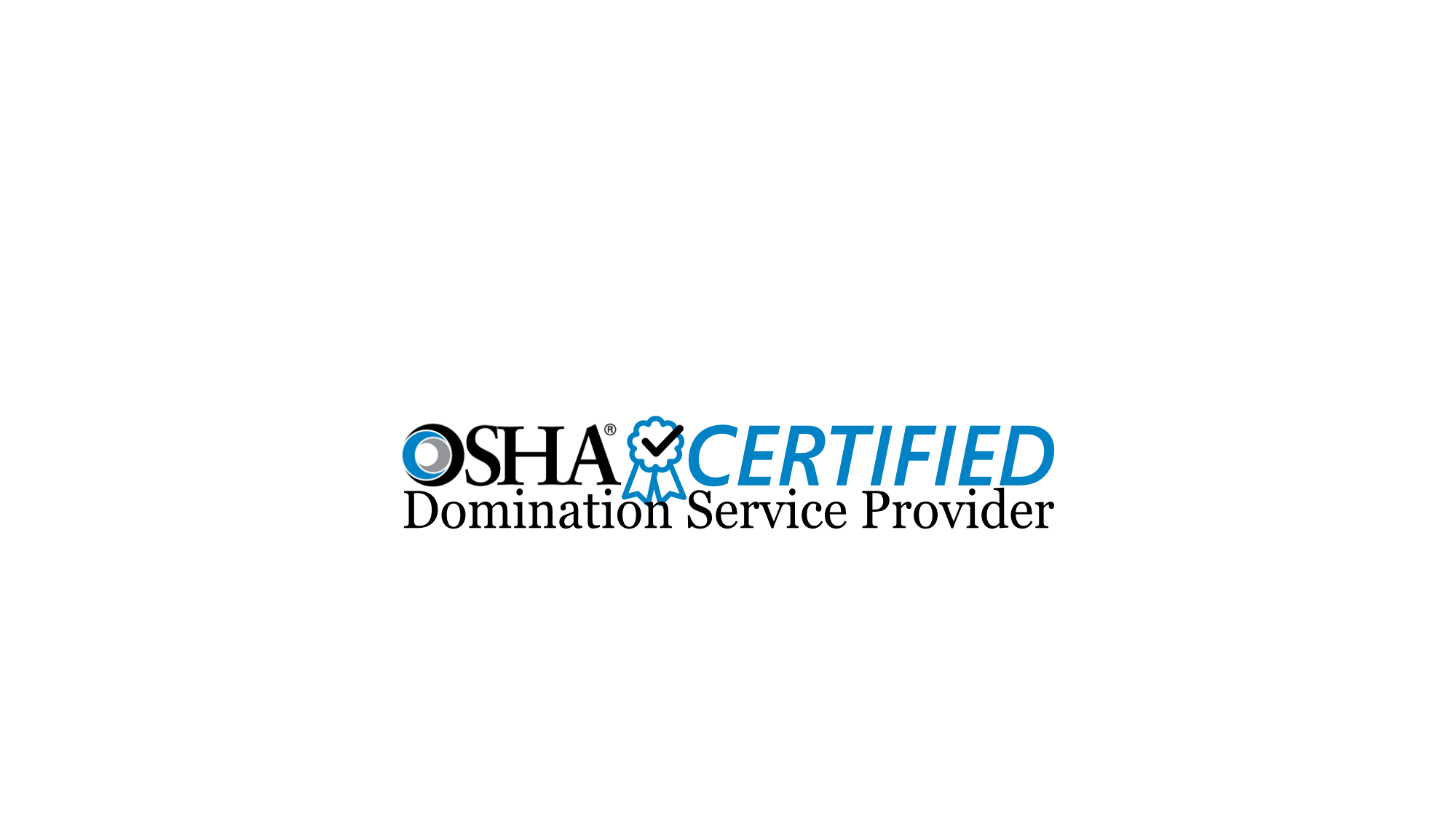 OSHA Certified Domination Service Providerのバナー