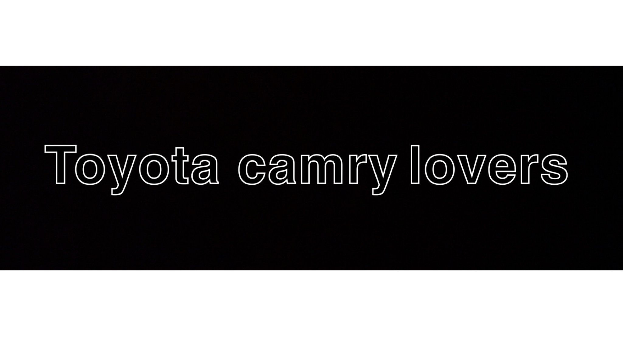 Toyota camry loversのバナー