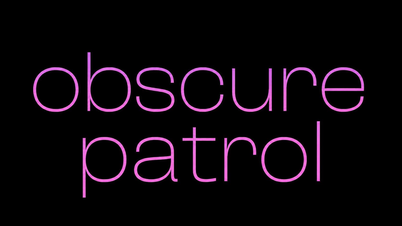obscure patrolのバナー