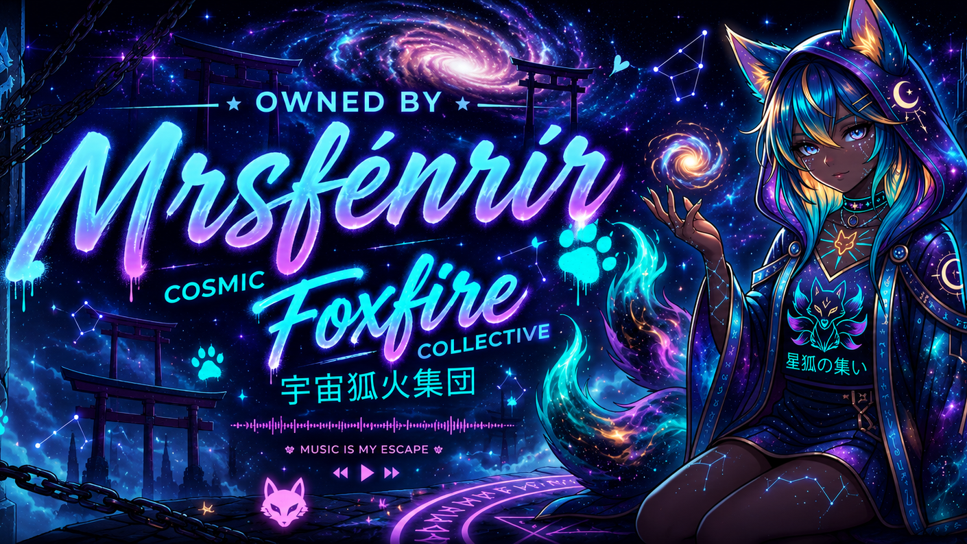 Cosmic foxfire head staff