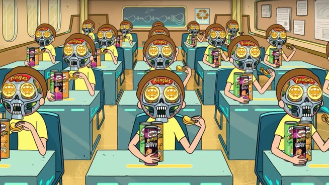 Rick and Morty Pringles Raidersのバナー