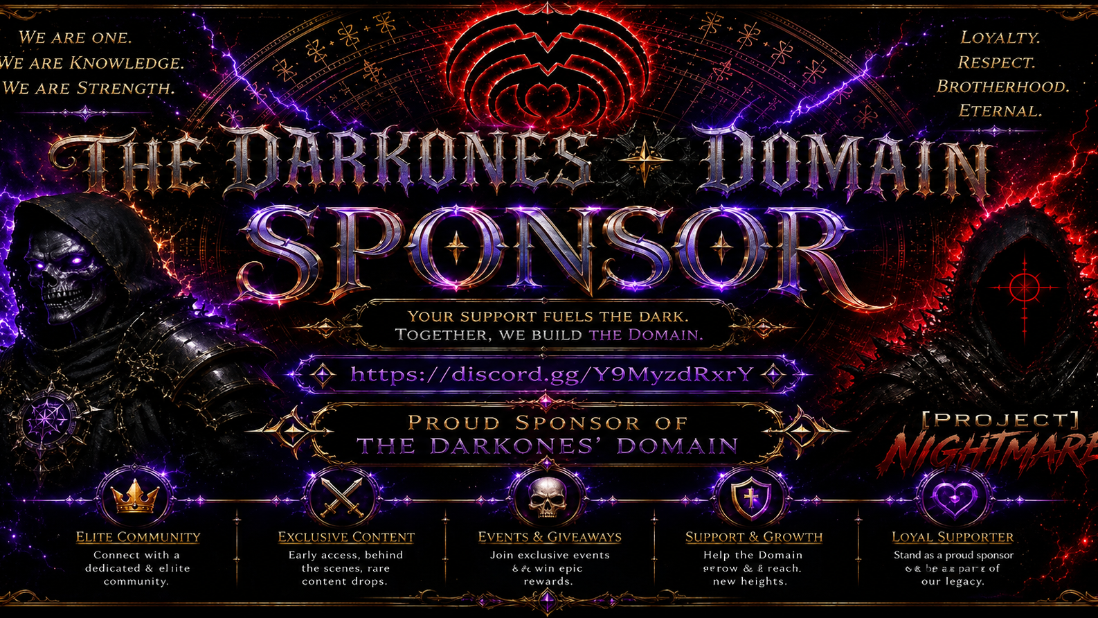 TheDarkOnes Sponsorship