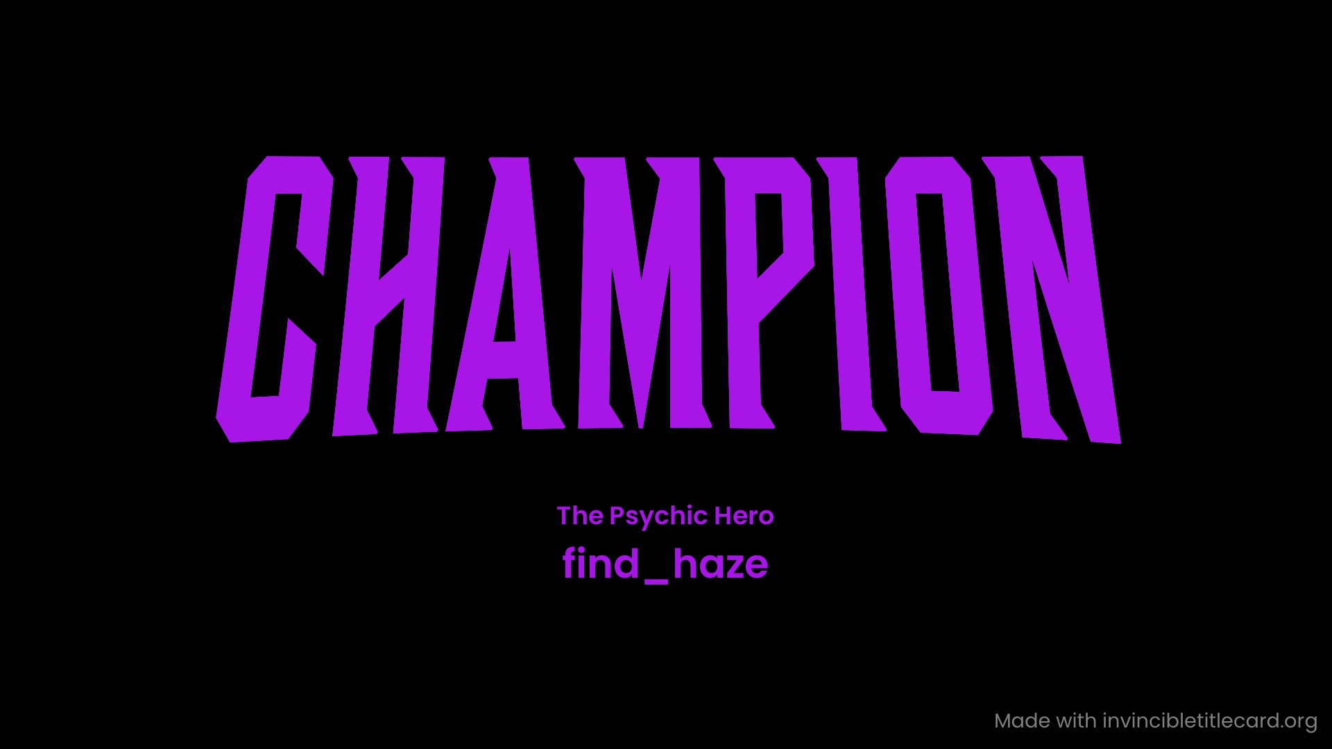 RIP Championのバナー