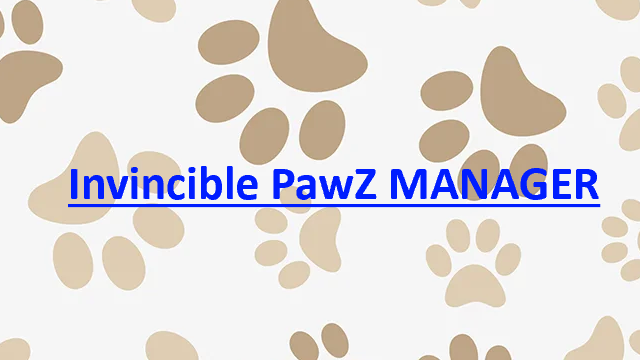 Invincible PawZ MANAGERSのバナー