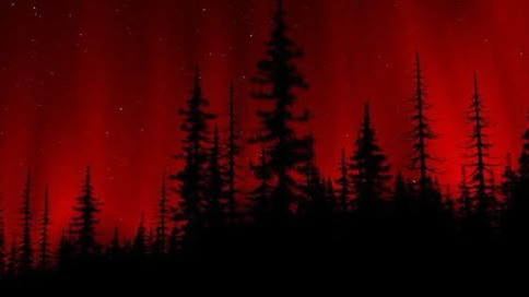 Bloody night sky